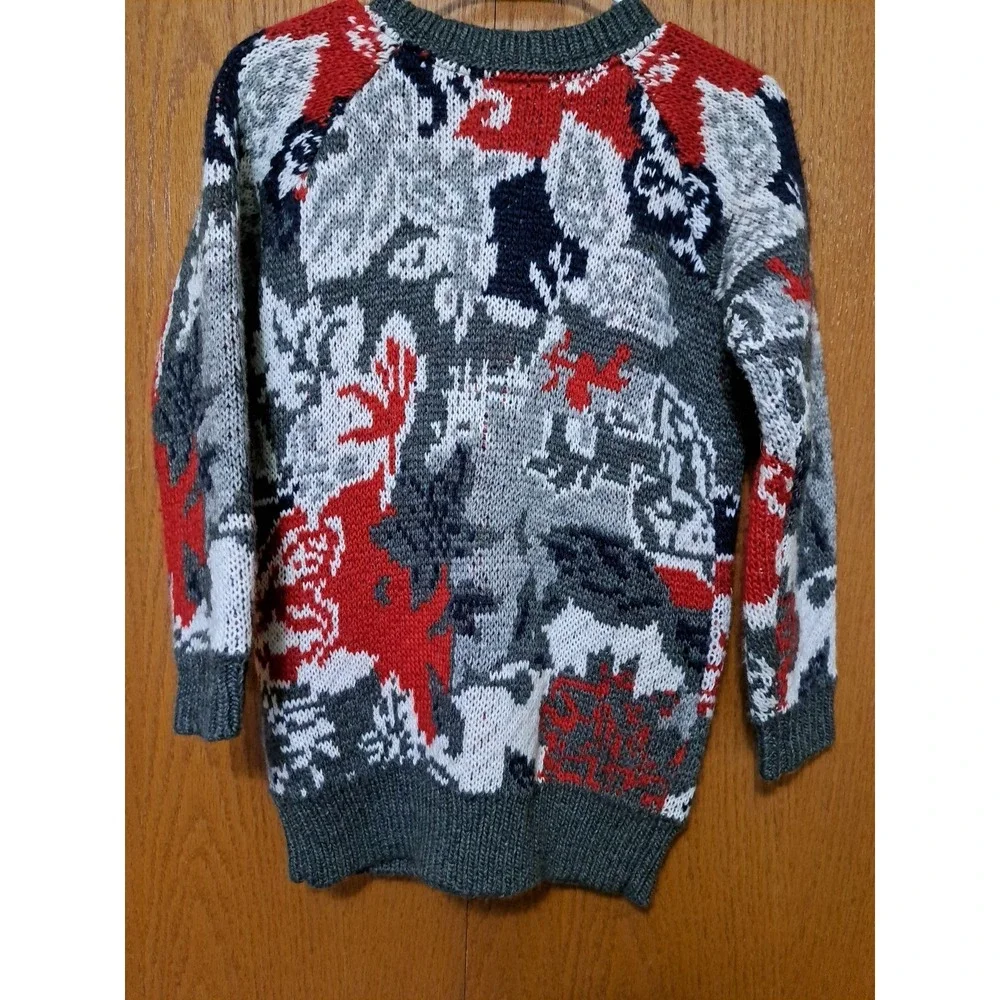 GapKids  Girl's Knit Winter Zip Up Long Sleeve Wool Blend Cardigan Sweater L 10